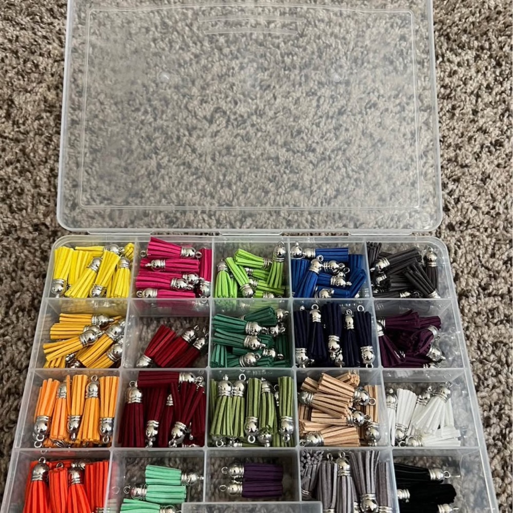 Multi-Color Tassels with Organizer Boxes